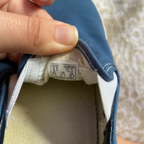 Blue Slip On Vans - Picture 4 of 4